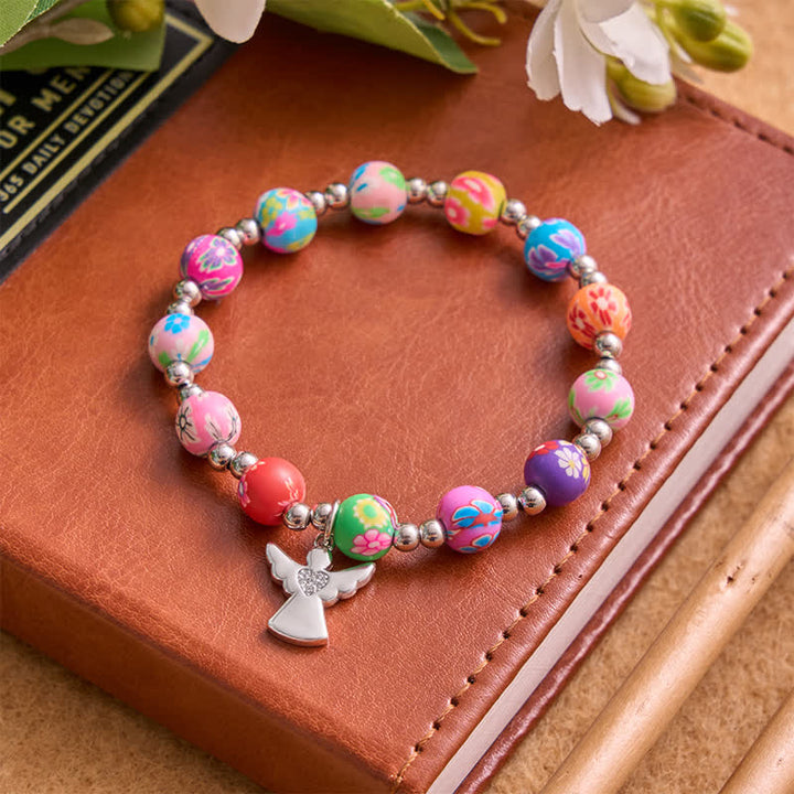Christianartworkshop Floral Pattern Bracelet With Cross & Holy Spirit: Carrier Of Soft Divine Shelter - image 9