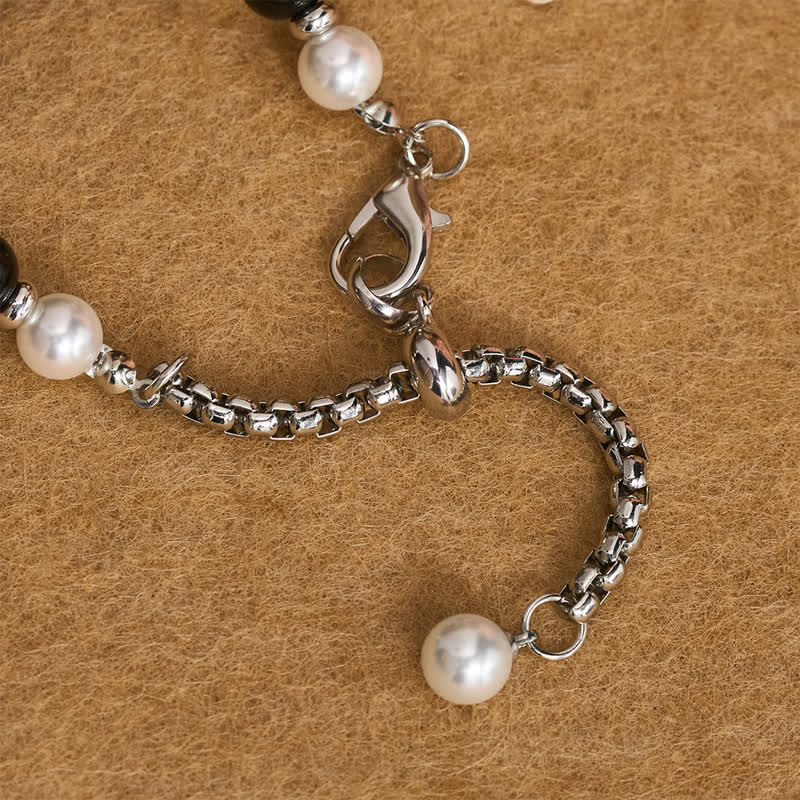 Christianartworkshop Polished Sparkle Cross Pearl Necklace: Sign Of Steady Celestial Guidance - image 6