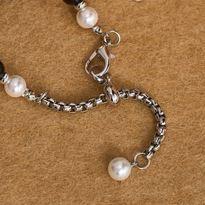 Christianartworkshop Polished Sparkle Cross Pearl Necklace: Sign Of Steady Celestial Guidance - image 6