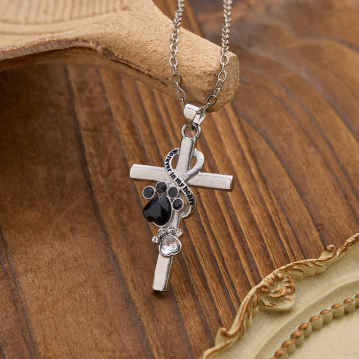 FREE Today: Paw Print Memorial Alloy Cross Necklace: Emblem Of Tender Heavenly Remembrance - image 4