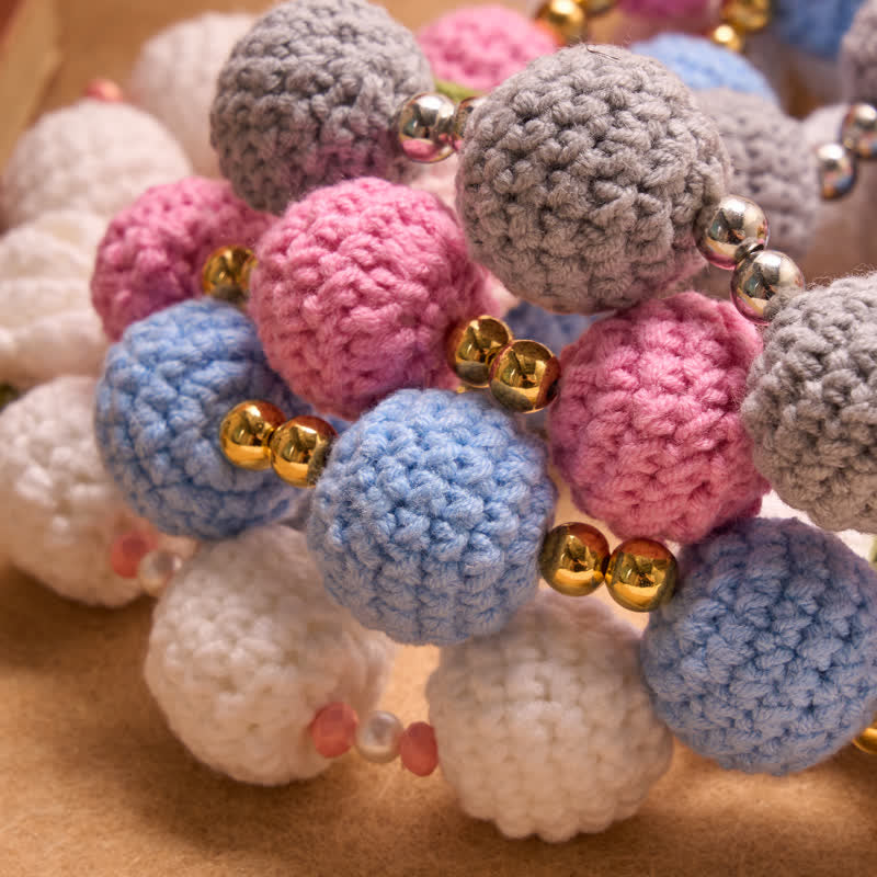 Christianartworkshop Crocheted Rosary With Our Lady & Holy Spirit: Emblem of Gentle Heavenly Tenderness - image 2