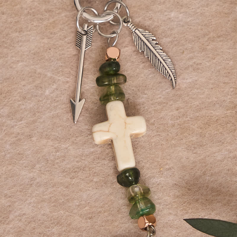 Christianartworkshop Multi‑Use Metal Keychain Horse Saddle and Bridle Charm Clip With Cross Blessing - image 17