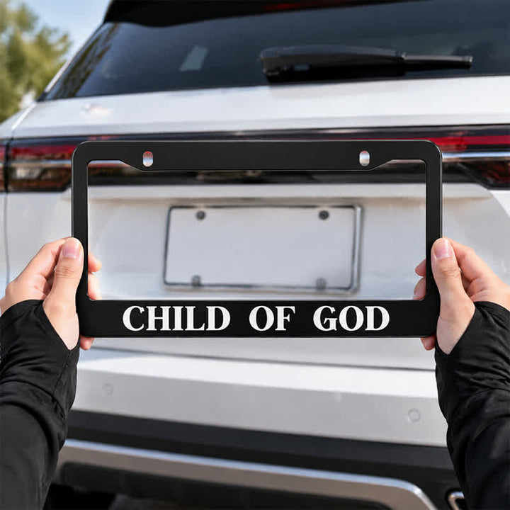 Christianartworkshop Decorative License Plate Frame “Child Of God”: Badge of Sacred Sonship - image 3