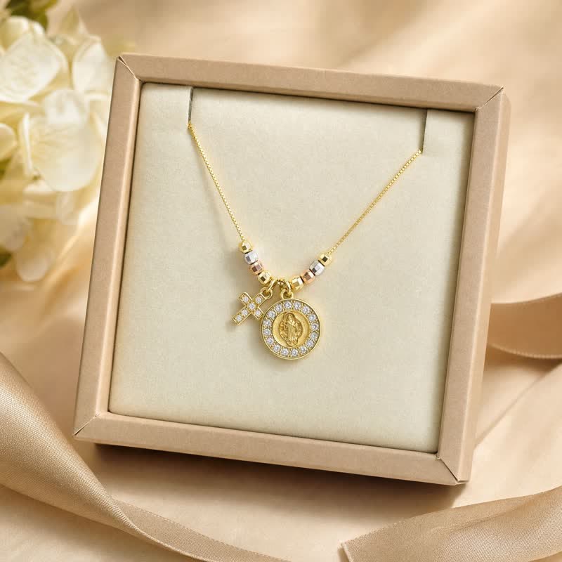 FREE Today: Mixed‑Bead St. Benedict Cross Pendant Necklace: Sign of Everlasting Sacred Safeguard - image 8