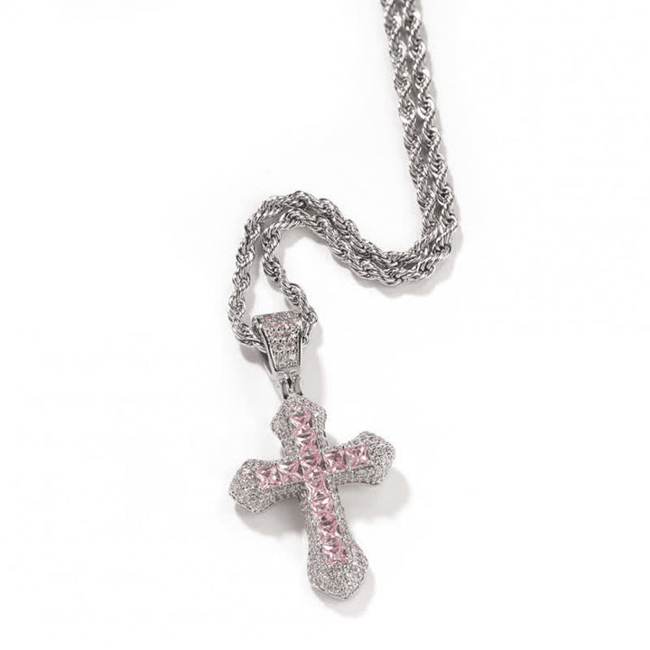 Christianartworkshop Chunky Sparkling Scalloped Cross With Rope Chain: Carrier of Bold Daily Benediction - image 10