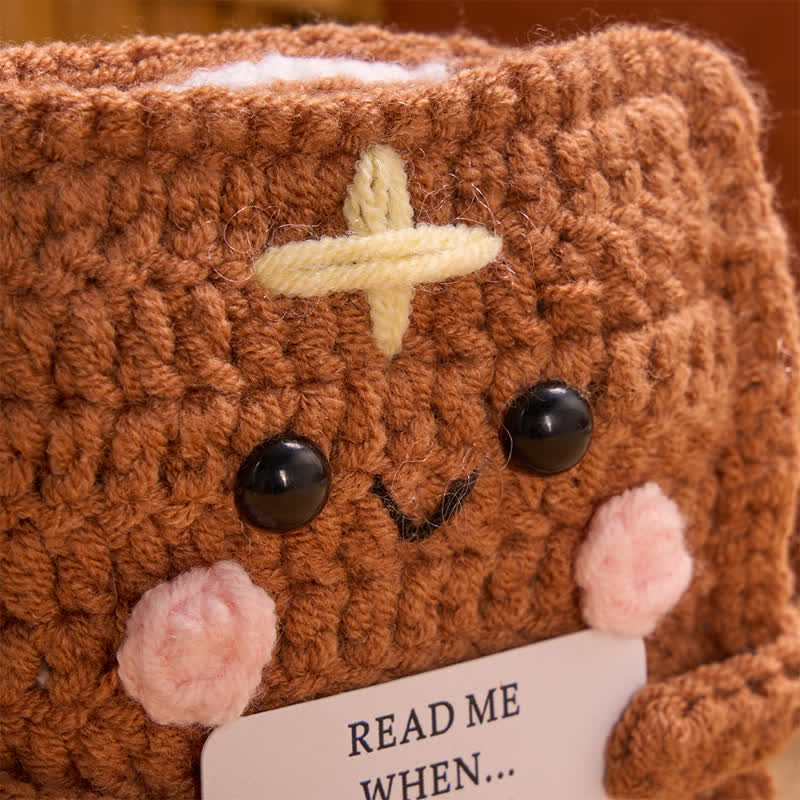 Christianartworkshop Dainty Hand‑Stitched Cross Yarn Plush Book: Carrier of Soft Heavenly Providence - image 4