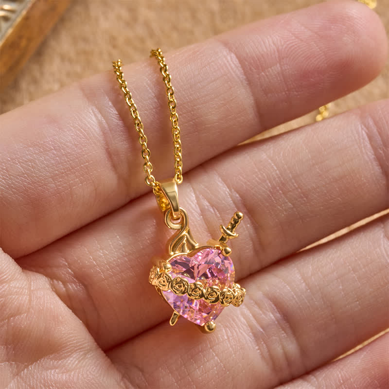 Christianartworkshop Thorn & Cross Sacred Heart Gold-Tone Necklace: Symbol of Quiet Divine Tenderness - image 6