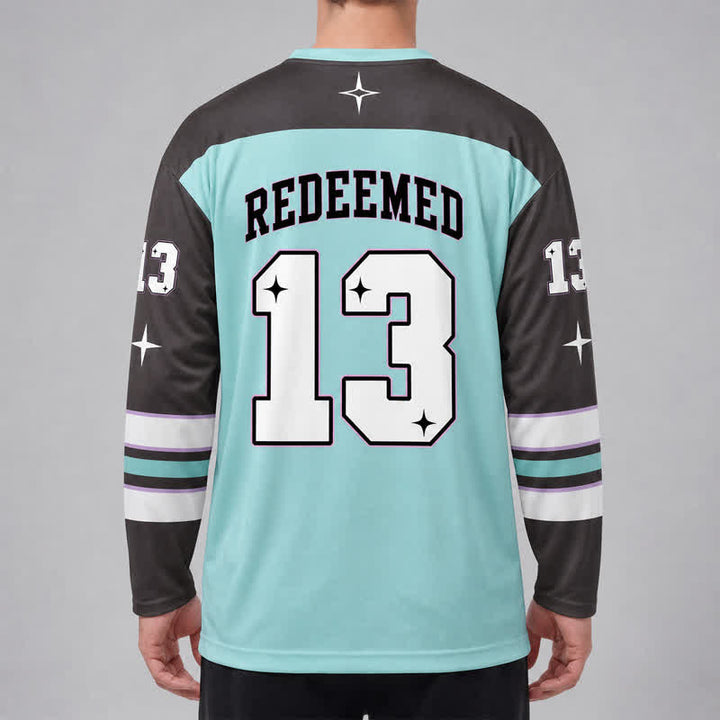 Christianartworkshop Child Of God Angel 13 Long Sleeve Hockey Jersey - image 4