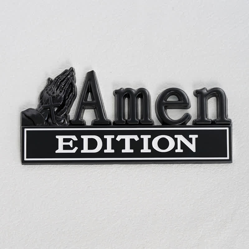Christianartworkshop 3D Metal Car Sticker With Praying Hands & Cross: Badge of Unwavering Heavenly Care - image 18