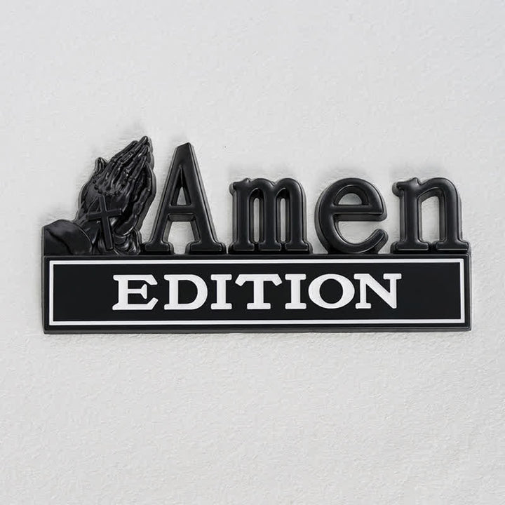 Christianartworkshop 3D Metal Car Sticker With Praying Hands & Cross: Badge of Unwavering Heavenly Care - image 18