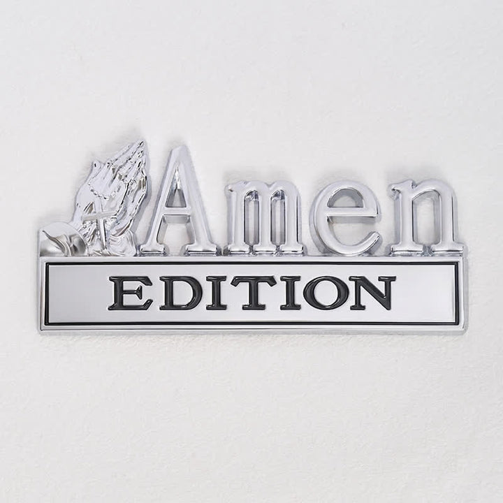 Christianartworkshop 3D Metal Car Sticker With Praying Hands & Cross: Badge of Unwavering Heavenly Care - image 11