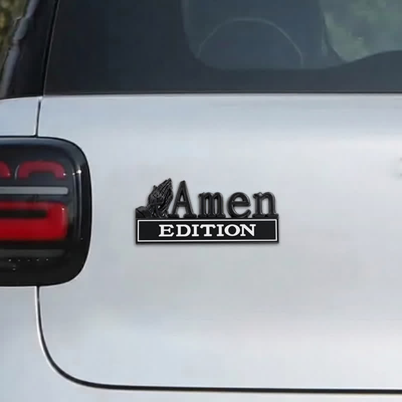 Christianartworkshop 3D Metal Car Sticker With Praying Hands & Cross: Badge of Unwavering Heavenly Care - image 19