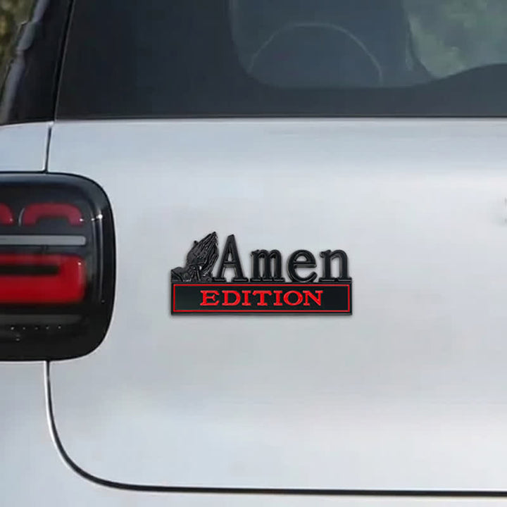 Christianartworkshop 3D Metal Car Sticker With Praying Hands & Cross: Badge of Unwavering Heavenly Care - image 26