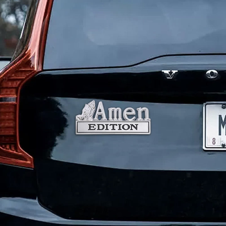 Christianartworkshop 3D Metal Car Sticker With Praying Hands & Cross: Badge of Unwavering Heavenly Care - image 15