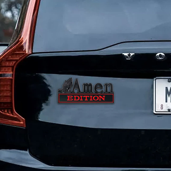 Christianartworkshop 3D Metal Car Sticker With Praying Hands & Cross: Badge of Unwavering Heavenly Care - image 29
