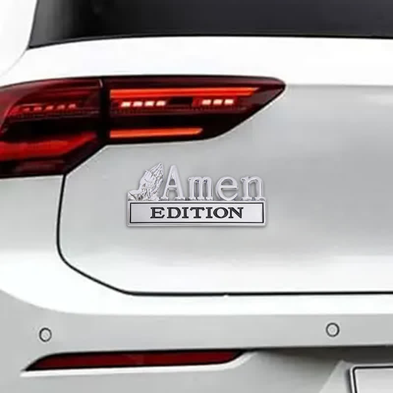 Christianartworkshop 3D Metal Car Sticker With Praying Hands & Cross: Badge of Unwavering Heavenly Care - image 14