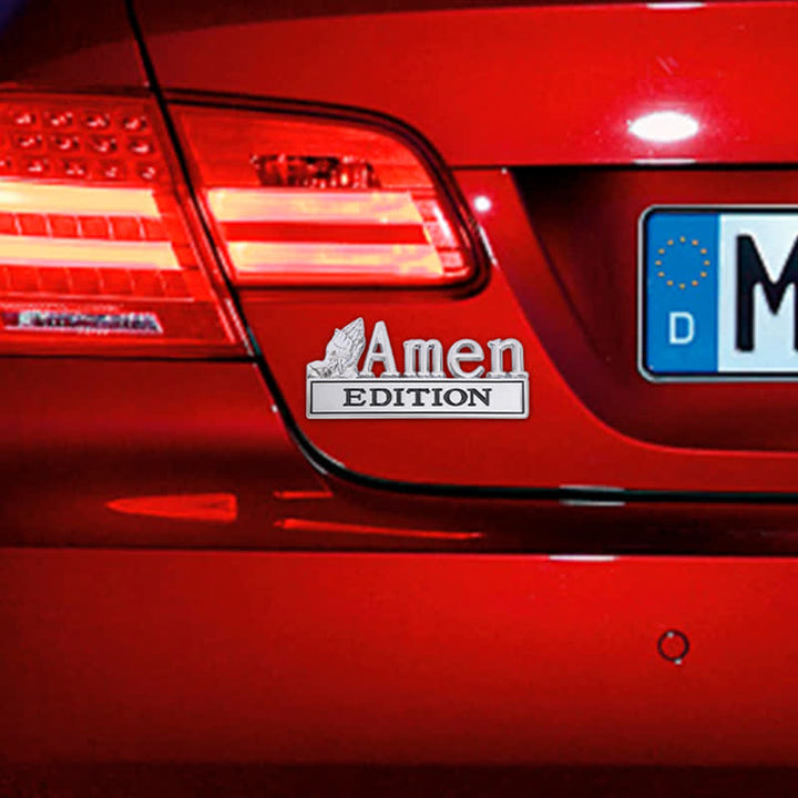 Christianartworkshop 3D Metal Car Sticker With Praying Hands & Cross: Badge of Unwavering Heavenly Care - image 16