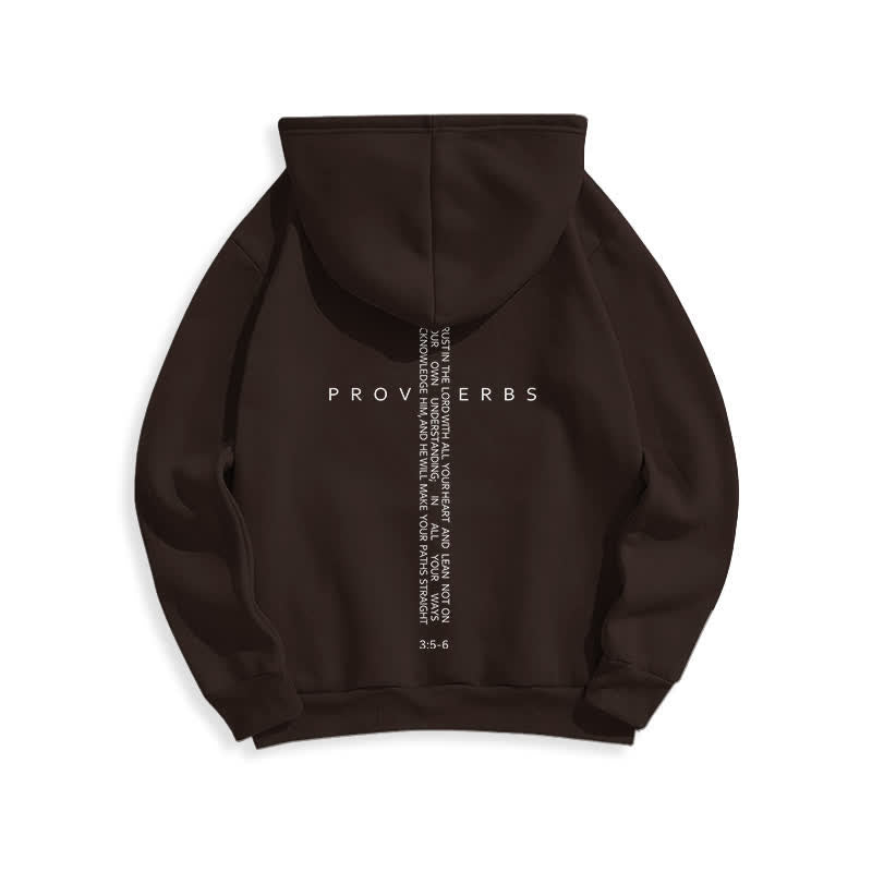 Christianartworkshop Proverbs Cross Graphic Fleece Lined White Hoodie - image 7