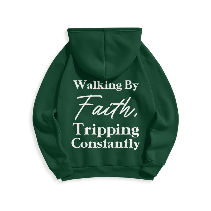 Christianartworkshop Walking By Faith Oversized Fleece Pullover Hoodie - image 10