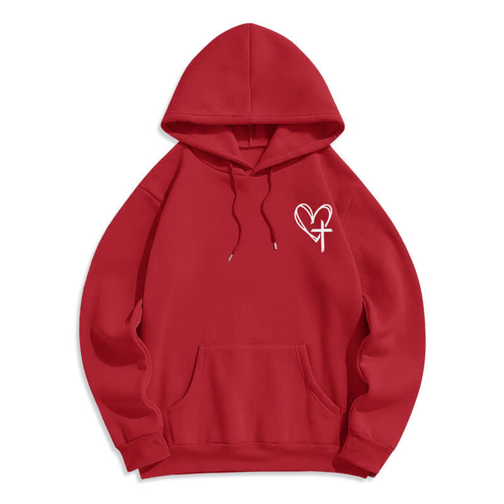 Christianartworkshop Walking By Faith Oversized Fleece Pullover Hoodie - image 20