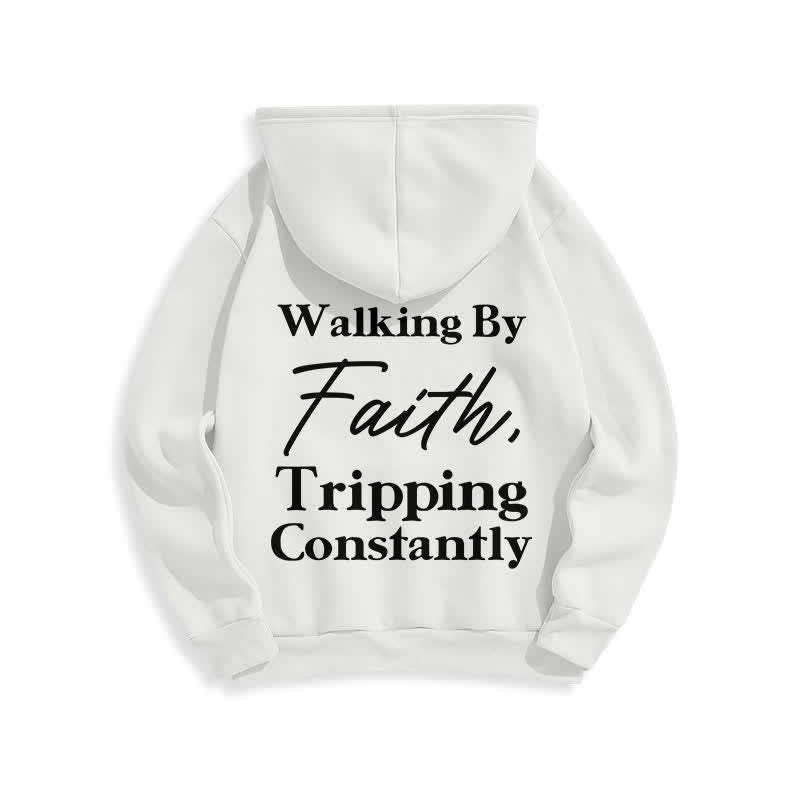 Christianartworkshop Walking By Faith Oversized Fleece Pullover Hoodie - image 16