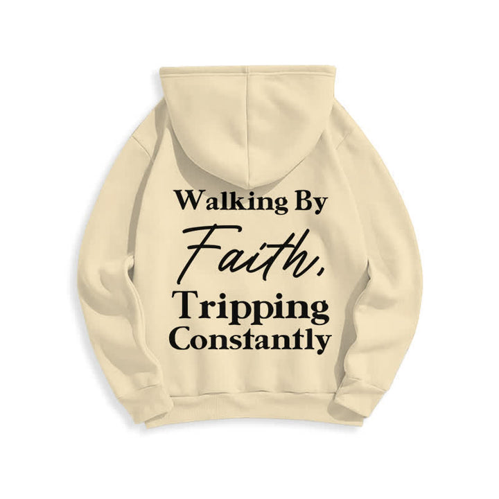 Christianartworkshop Walking By Faith Oversized Fleece Pullover Hoodie - image 7