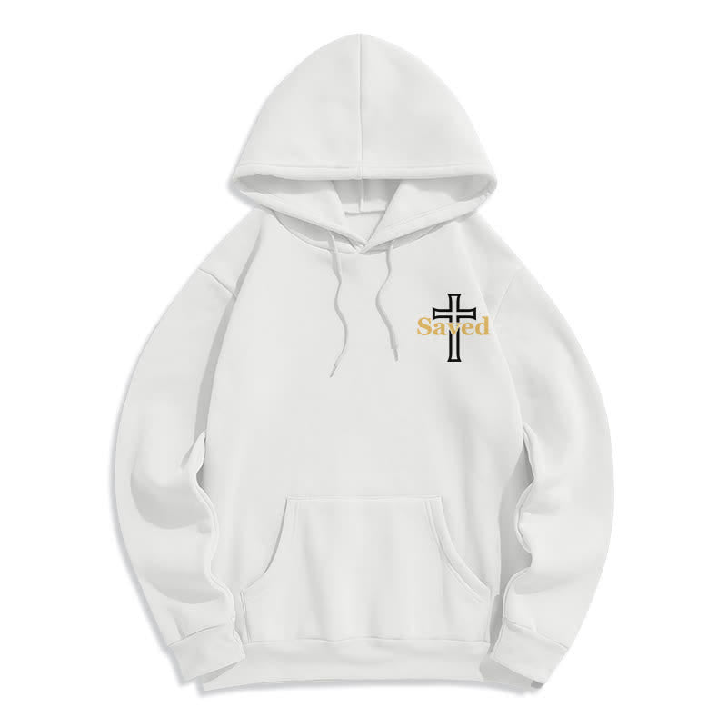 Christianartworkshop Jesus Freak Saved Oversized Fleece Pullover Hoodie - image 5