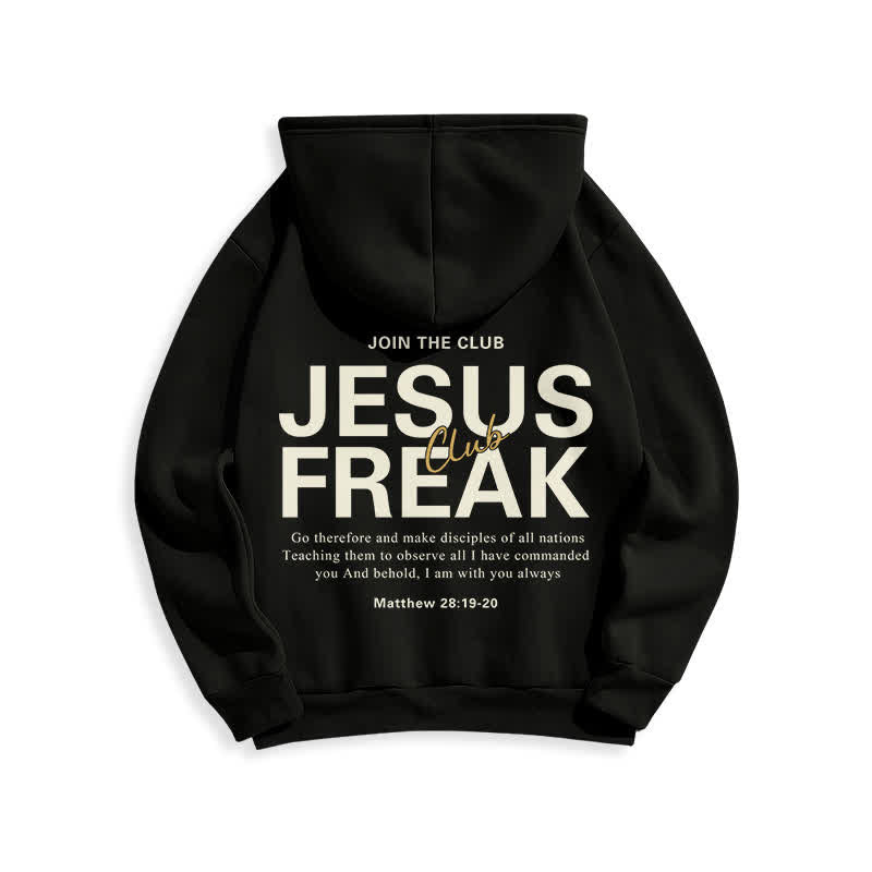 Christianartworkshop Jesus Freak Saved Oversized Fleece Pullover Hoodie - image 7