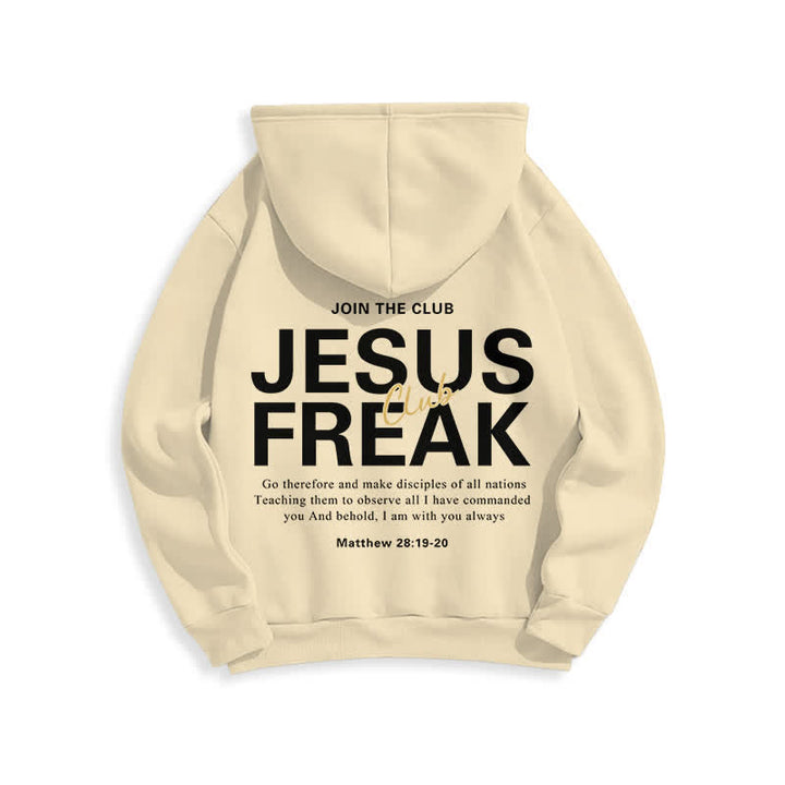 Christianartworkshop Jesus Freak Saved Oversized Fleece Pullover Hoodie - image 1