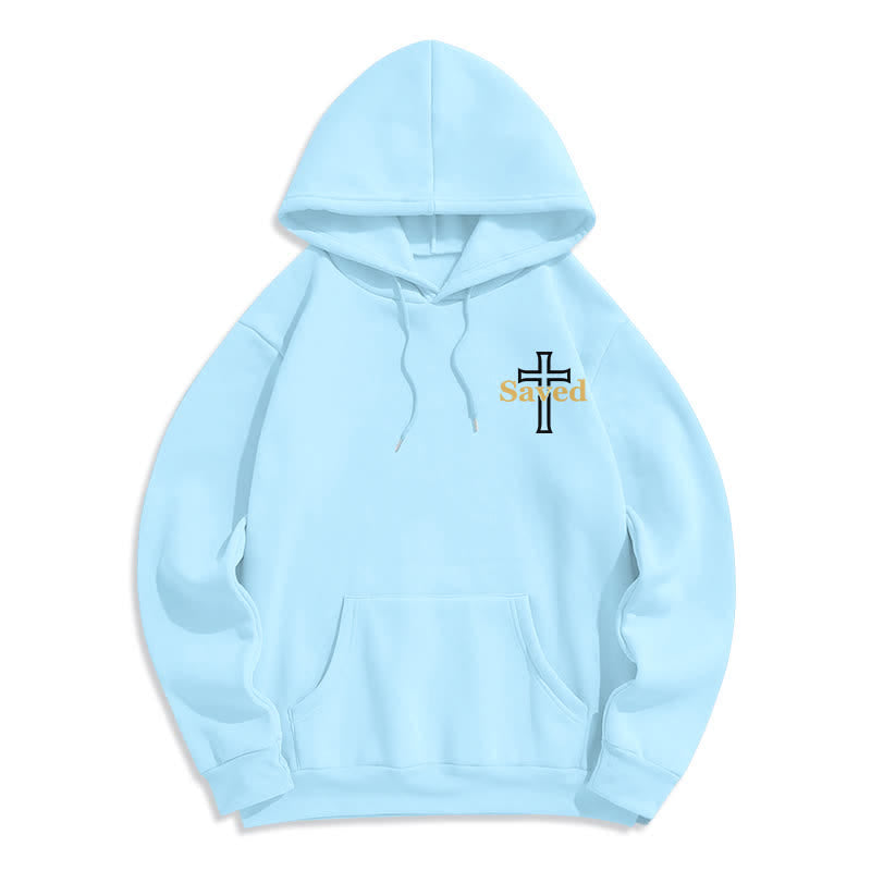 Christianartworkshop Jesus Freak Saved Oversized Fleece Pullover Hoodie - image 13
