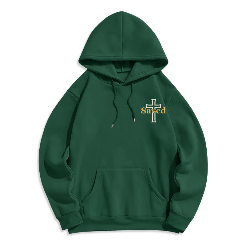 Christianartworkshop Jesus Freak Saved Oversized Fleece Pullover Hoodie - image 17