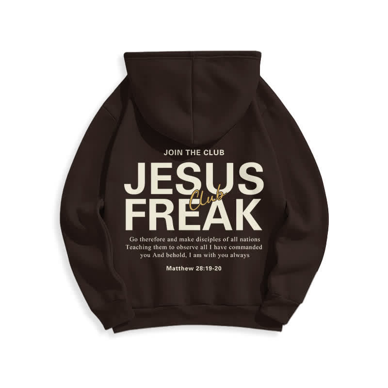 Christianartworkshop Jesus Freak Saved Oversized Fleece Pullover Hoodie - image 10