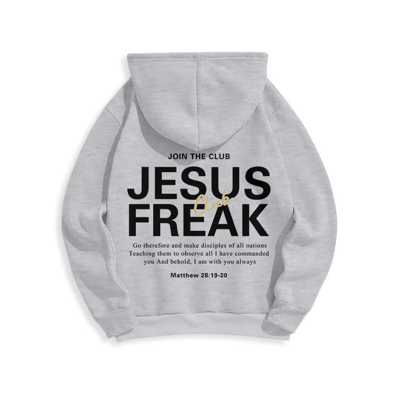 Christianartworkshop Jesus Freak Saved Oversized Fleece Pullover Hoodie - image 22