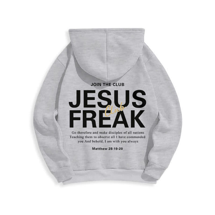 Christianartworkshop Jesus Freak Saved Oversized Fleece Pullover Hoodie - image 22