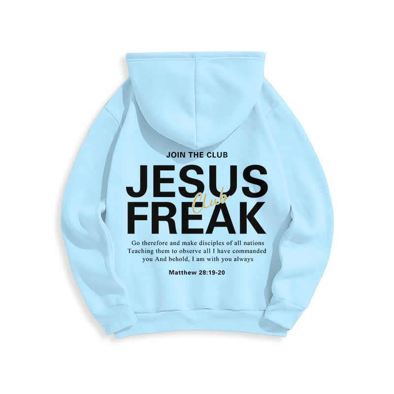 Christianartworkshop Jesus Freak Saved Oversized Fleece Pullover Hoodie - image 14