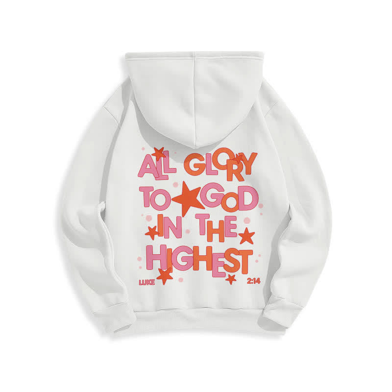 Christianartworkshop Hallelujah Crowned Stars Fleece Pullover Hoodie - image 1