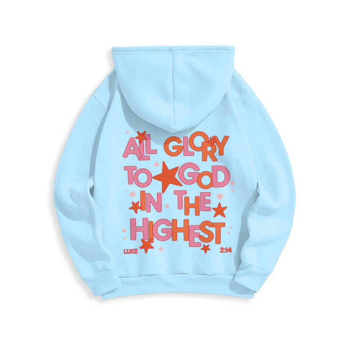 Christianartworkshop Hallelujah Crowned Stars Fleece Pullover Hoodie - image 22