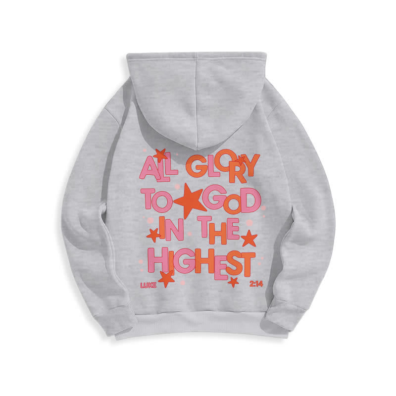 Christianartworkshop Hallelujah Crowned Stars Fleece Pullover Hoodie - image 7