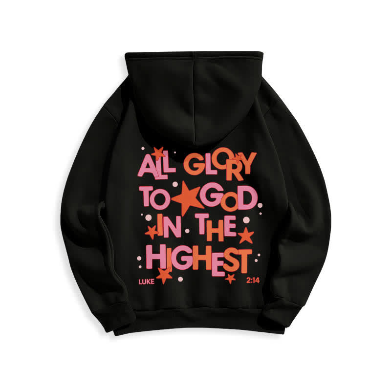 Christianartworkshop Hallelujah Crowned Stars Fleece Pullover Hoodie - image 4