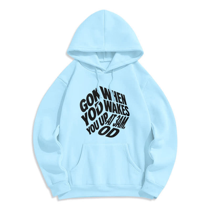 Christianartworkshop Child Of God Graffiti Fleece Lined Pullover Hoodie - Blue - 2XL - image 5