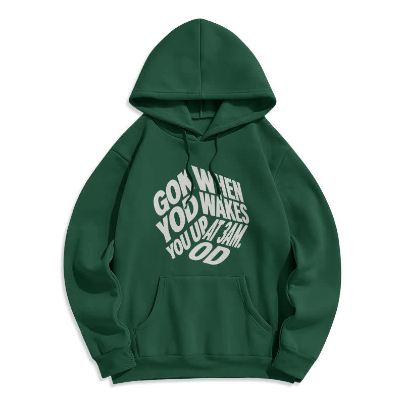 Christianartworkshop Child Of God Graffiti Fleece Lined Pullover Hoodie - Green - 2XL - image 2