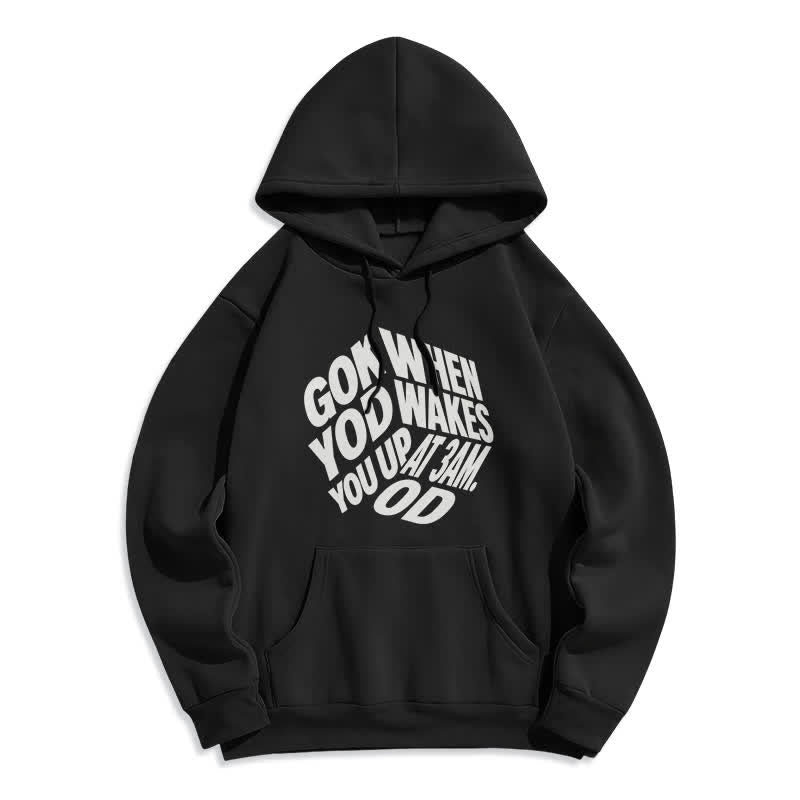 Christianartworkshop Child Of God Graffiti Fleece Lined Pullover Hoodie - Black - 2XL - image 6