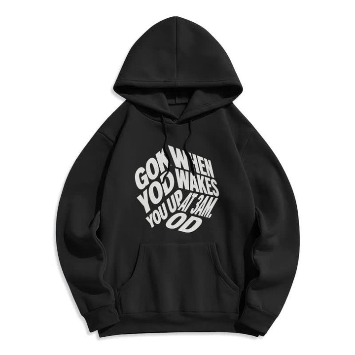 Christianartworkshop Child Of God Graffiti Fleece Lined Pullover Hoodie - Black - 2XL - image 6