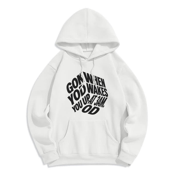 Christianartworkshop Child Of God Graffiti Fleece Lined Pullover Hoodie - White - 2XL - image 7