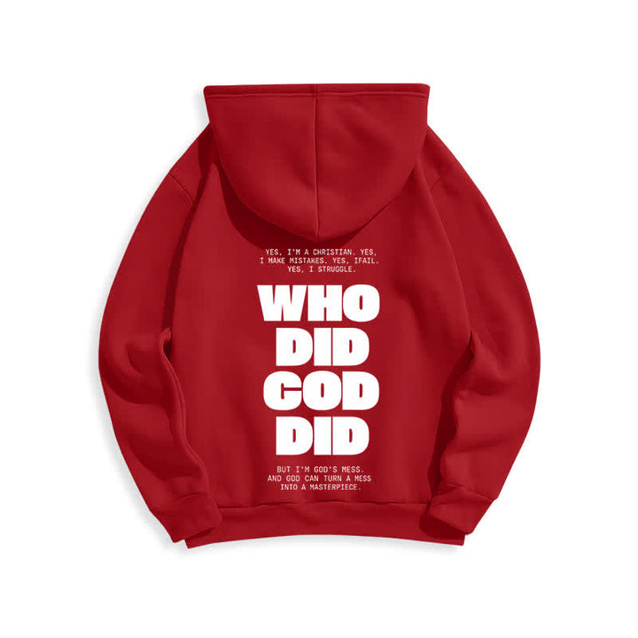 Christianartworkshop God Is In You Red Streetwear Pullover Hoodie - image 1