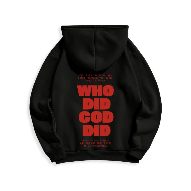 Christianartworkshop God Is In You Red Streetwear Pullover Hoodie - image 7