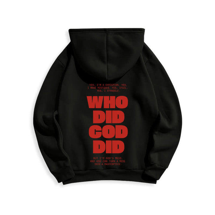 Christianartworkshop God Is In You Red Streetwear Pullover Hoodie - image 7