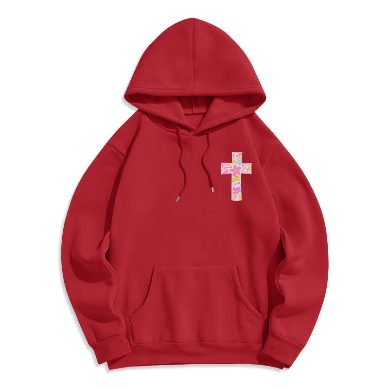 Christianartworkshop With God All Things Are Possible Floral Cross Hoodies - image 23