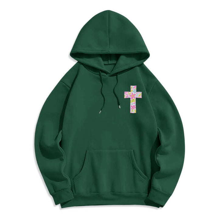 Christianartworkshop With God All Things Are Possible Floral Cross Hoodies - image 17
