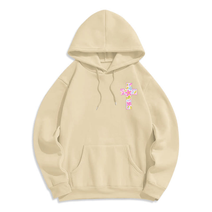 Christianartworkshop With God All Things Are Possible Floral Cross Hoodies - image 14